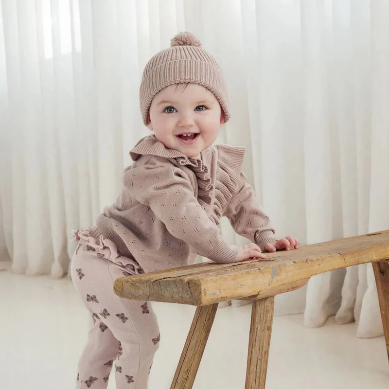 Aster & Oak Wild Rose Knit Beanie - Wild Rose - Image 3