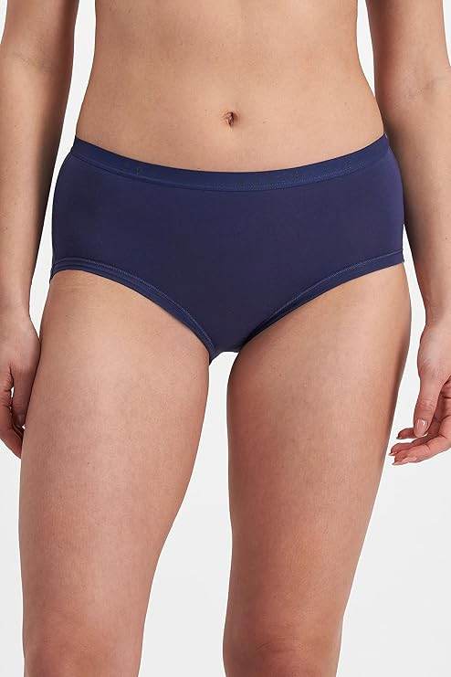 Bonds Womens Cottontails Full Brief 3 Pack - Print/Maroon/Navy - Image 3