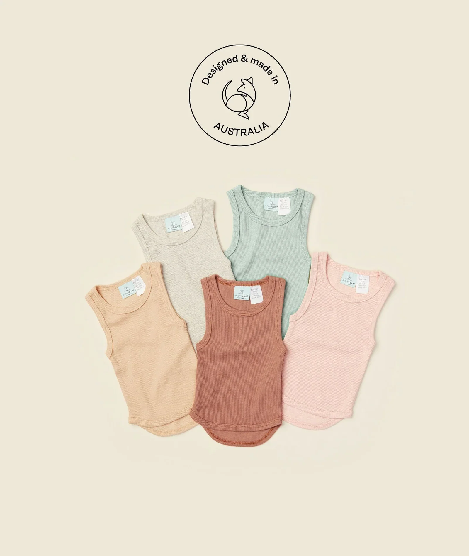 ergoPouch Australia Singlet 0.2 TOG - Wheat - Image 3