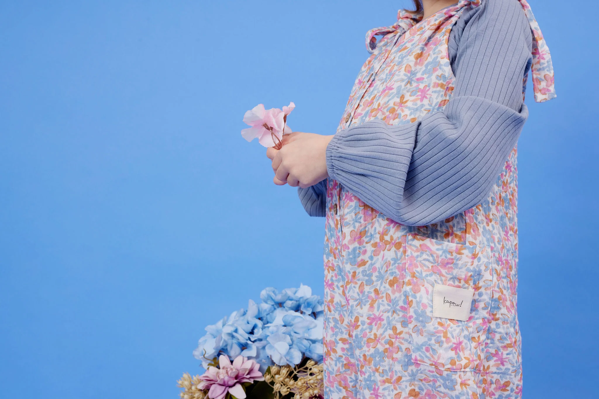 Kapow Kids Cornflower Rib Smock Blouse - Image 3