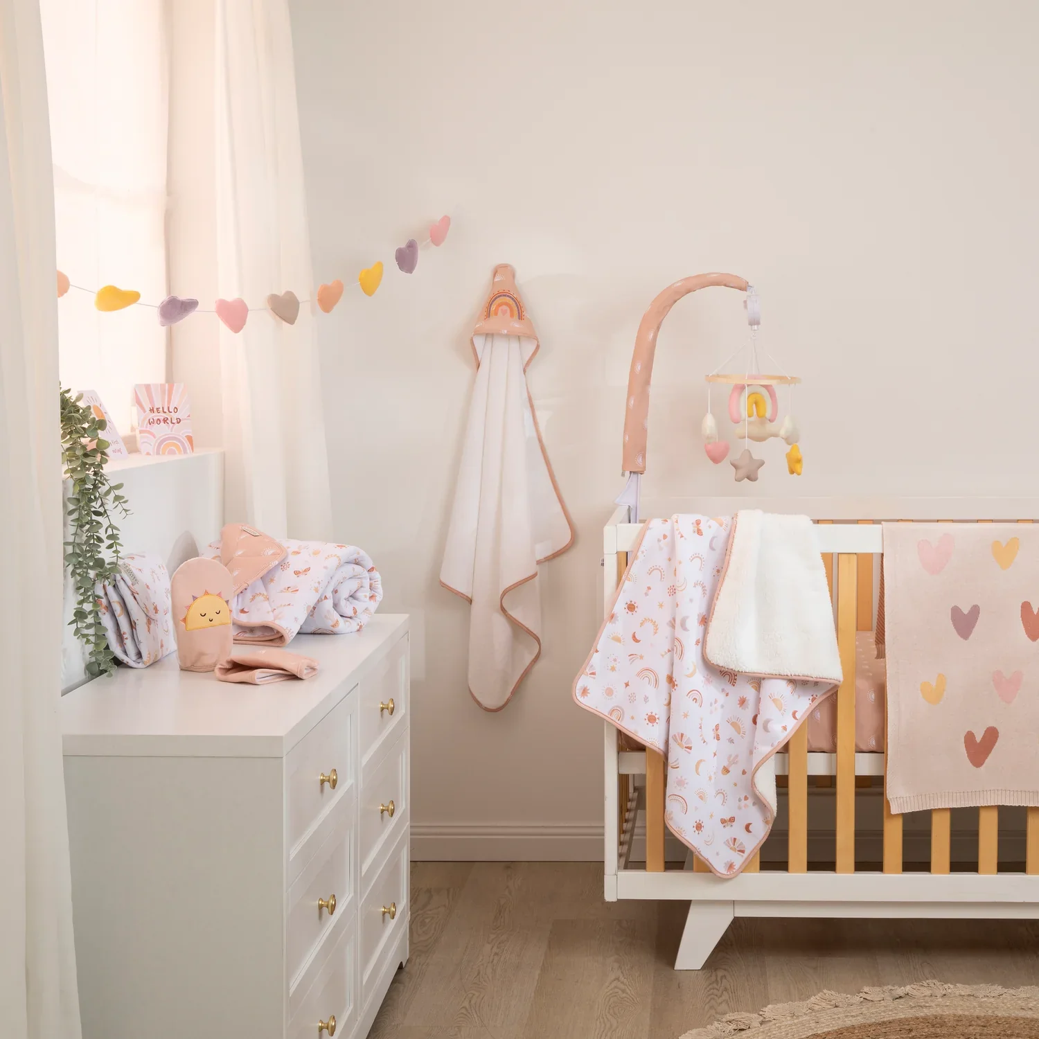 Living Textiles Bunting Decoration - Bohemian Bliss/Hearts - Image 6