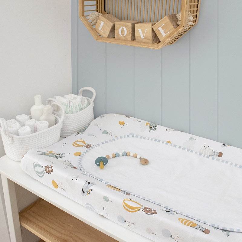 Living Textiles Change Mat Cover and Liner - Up Up & Away - Image 4