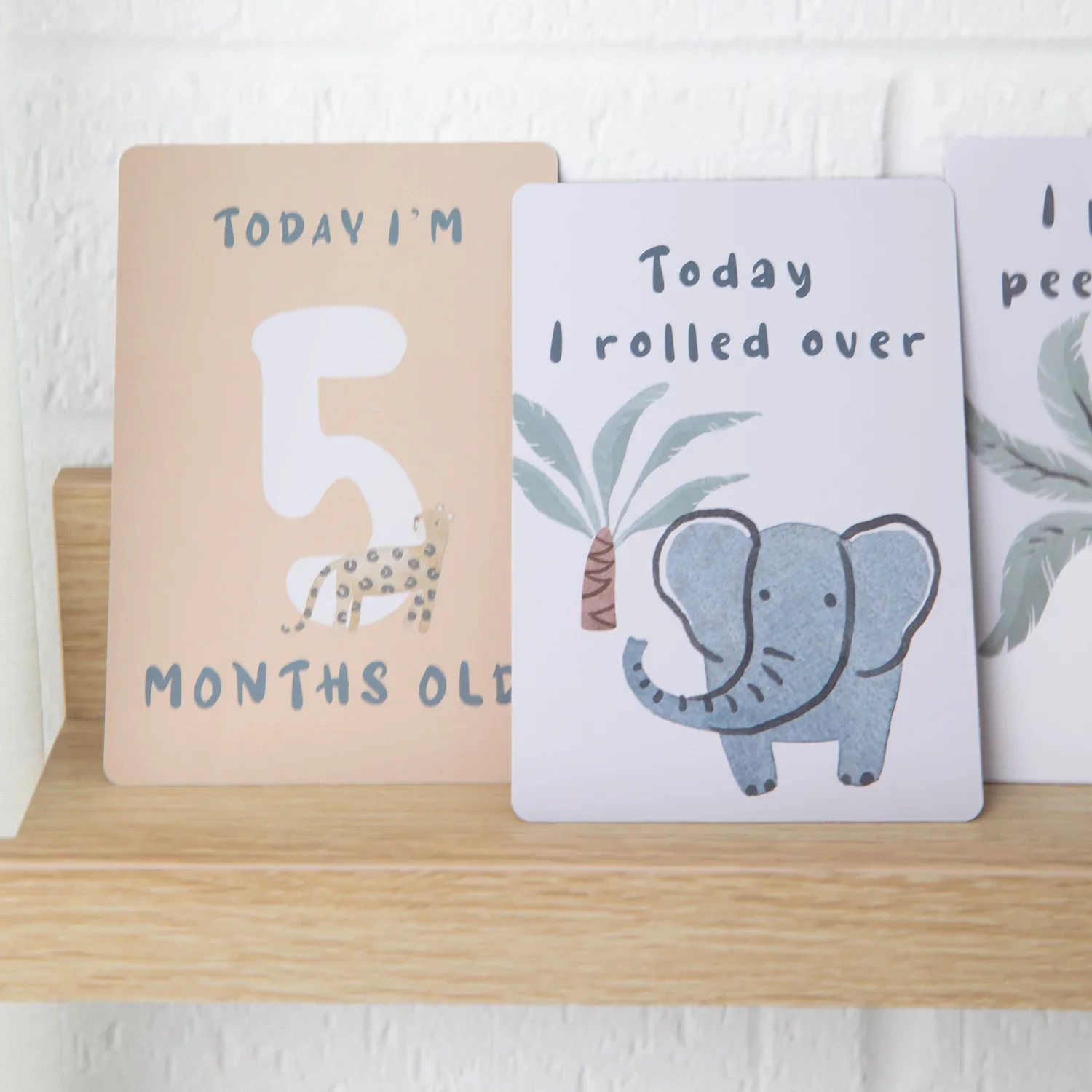 Living Textiles Milestone Cards - Wild Safari - Image 4