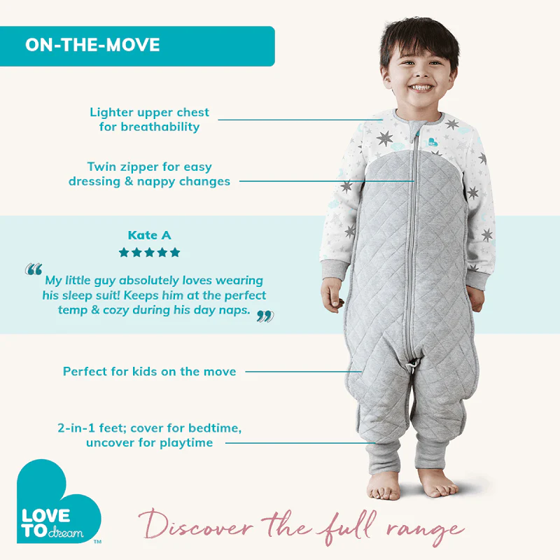 Love To Dream Sleep Suit 1.0 TOG - Pink Clouds - Image 3