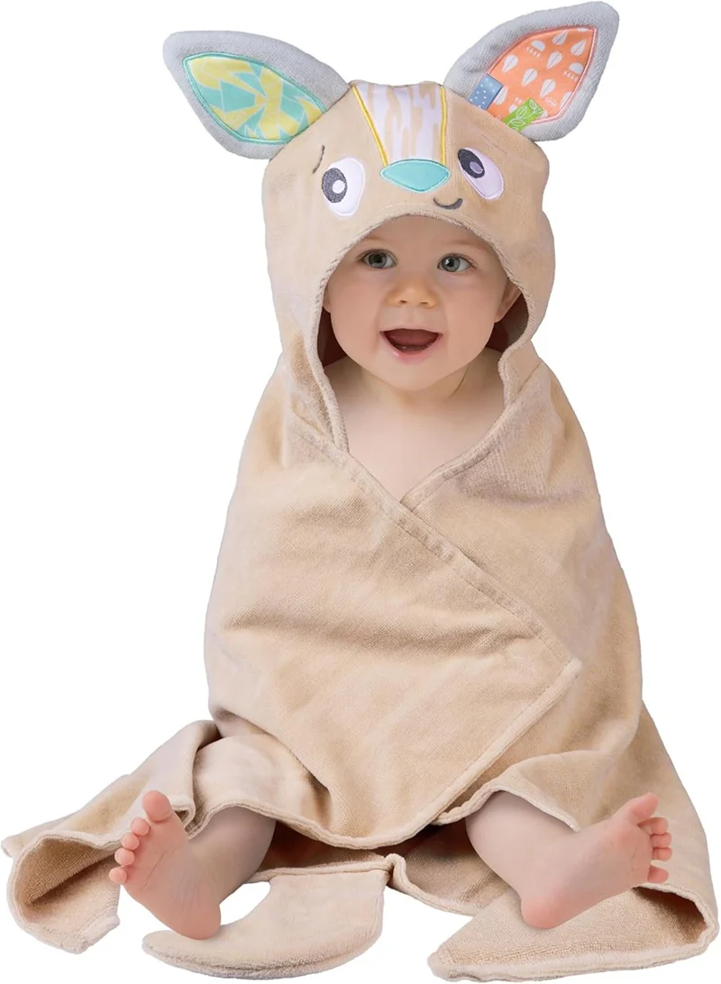 Playgro Fauna Friends Hooded Towel Kangaroo - Image 6