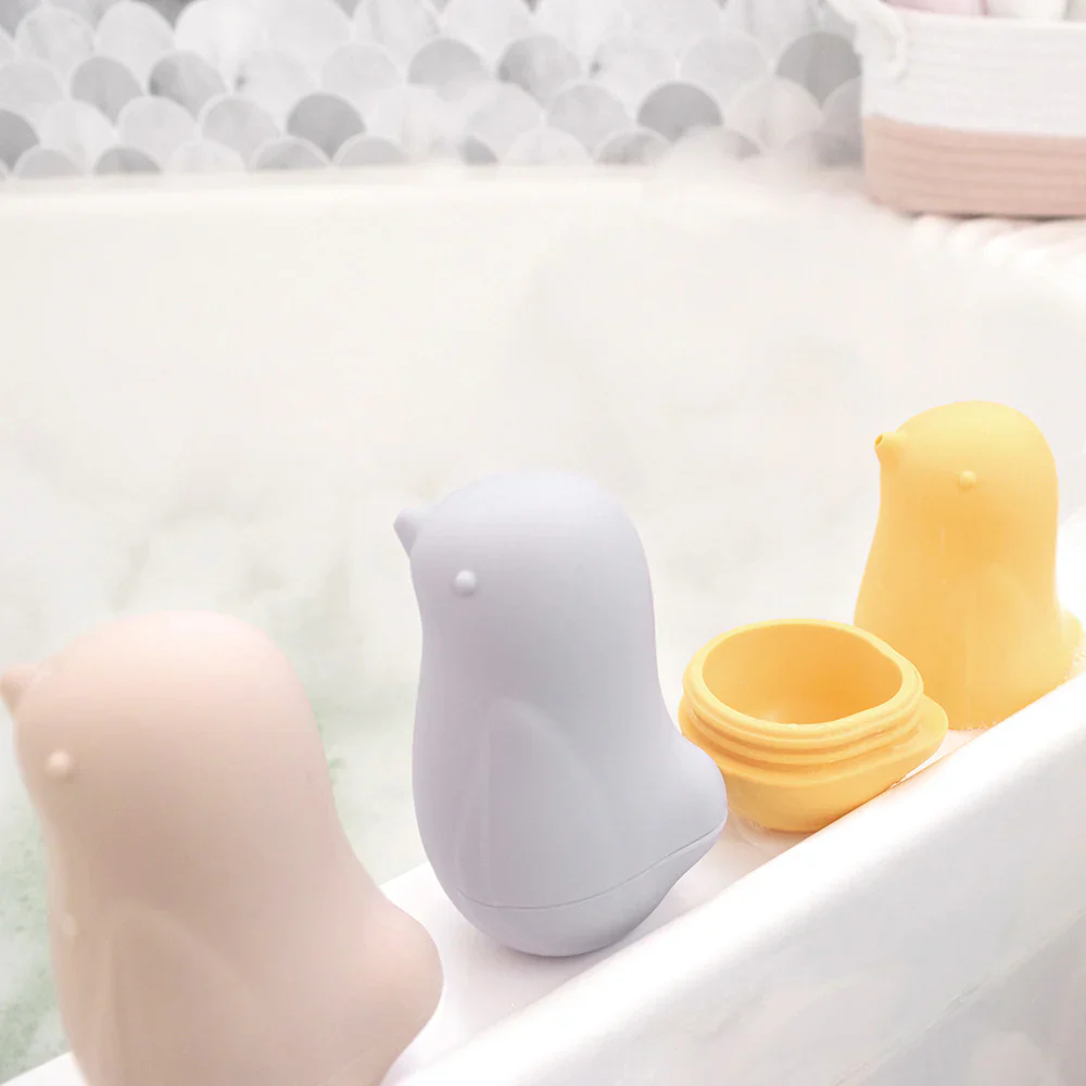 Playground 3 Pack Silicone Squeezy Bath Birds - Image 3