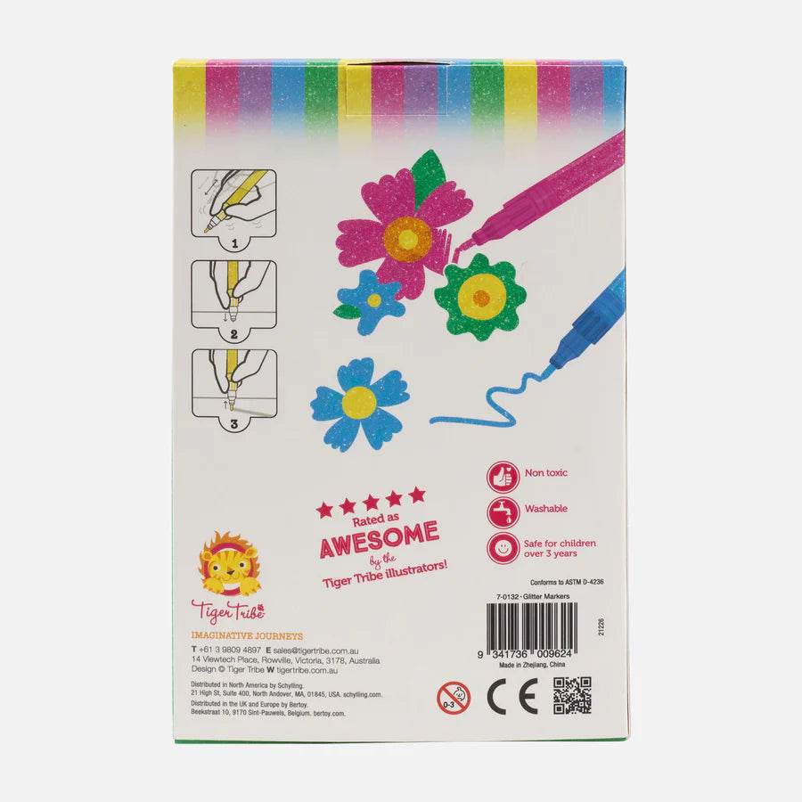 Tiger Tribe Glitter Markers - Image 3